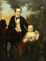 Boy With Pony And Child And Pony Cart